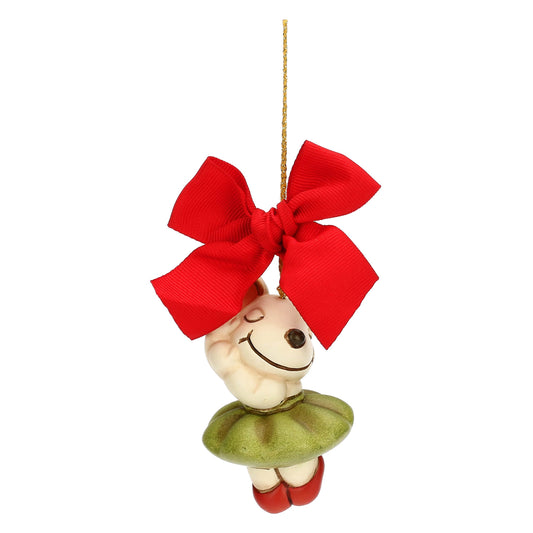 S3334A82  Weihnachtsschmuck Topina Ballerina grün Bosco Magico