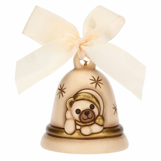 S3335B83 Glocke Limited Edition 2023 Cremeweiß mit Teddy aus Keramik  