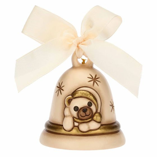 S3335B83 Glocke Limited Edition 2023 Cremeweiß mit Teddy aus Keramik  