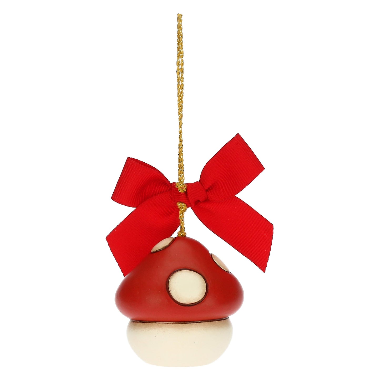 S3344A82 Ornamento di Natale a fungo Ronnie rosso piccolo in ceramica