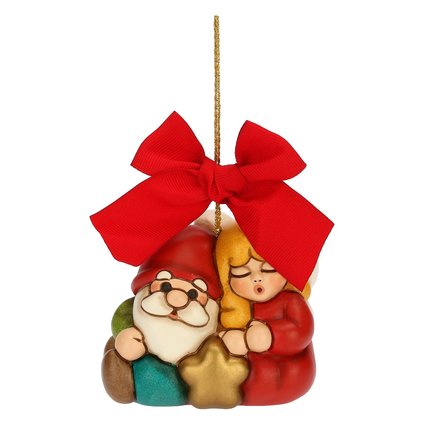 S3348A82 Weihnachtsschmuck Königin der Feen Shaila und Zwerg Oliver maxi aus Keramik