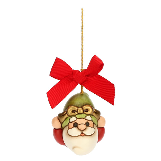 S3350A82 Weihnachtsschmuck Zwerg Oliver mit grünem Hut aus Keramik