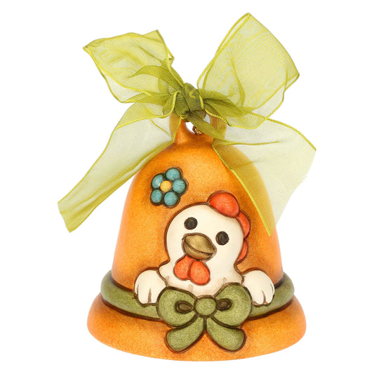S3376H82 Orange coloured Limited Edition ceramic bell Sorprese di Pasqua. "This product is currently out of stock. Please get in touch with us so that we can inform you of the next possible delivery date. possible delivery date."