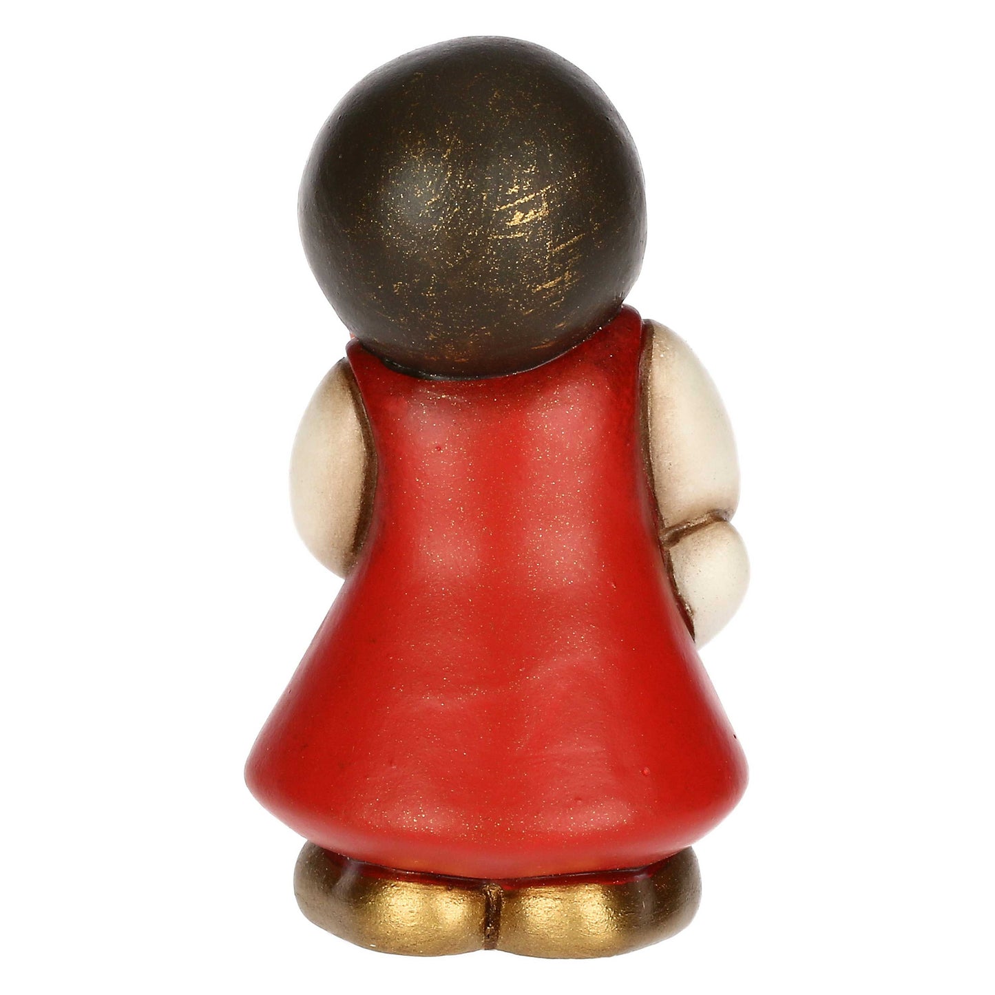 S3397A82 Ragazza con oca in ceramica Culla classica