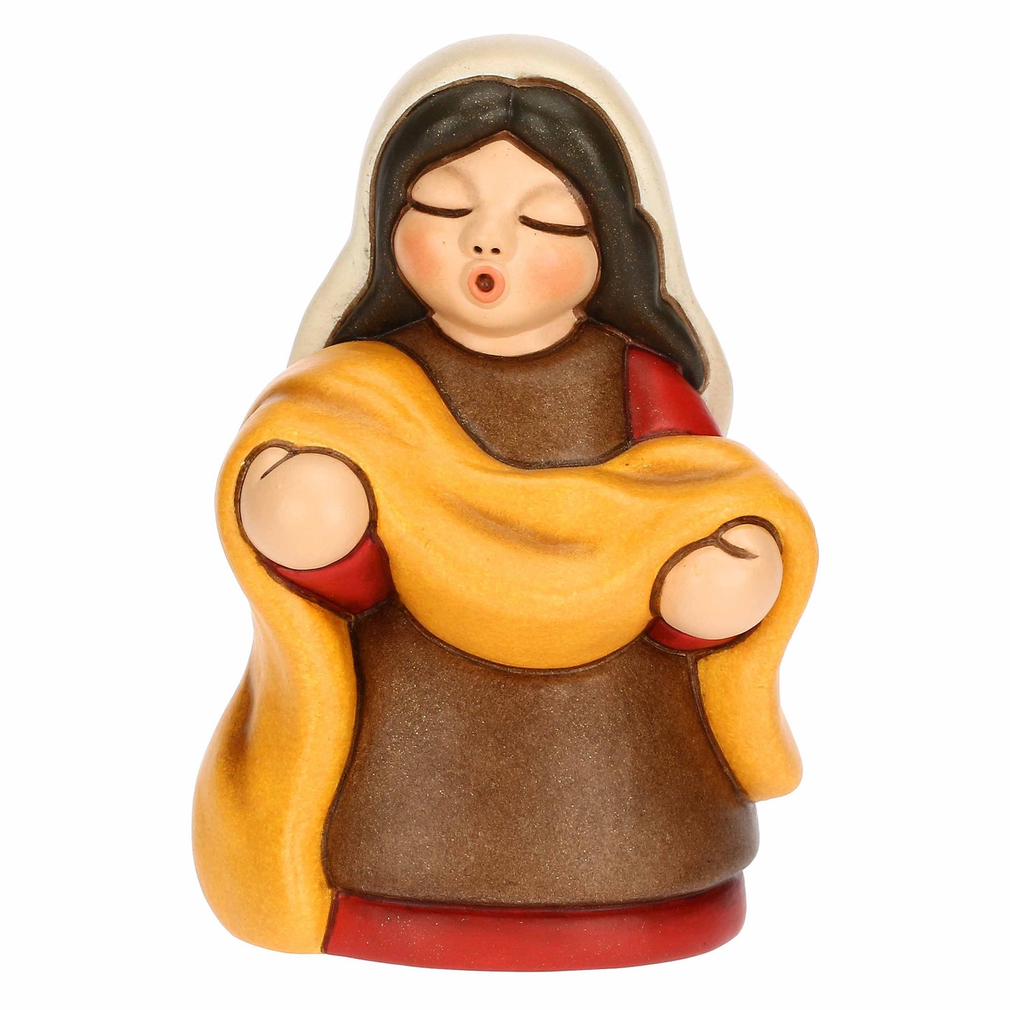 S3404A82 Ceramic cloth saleswoman Classic nativity scene