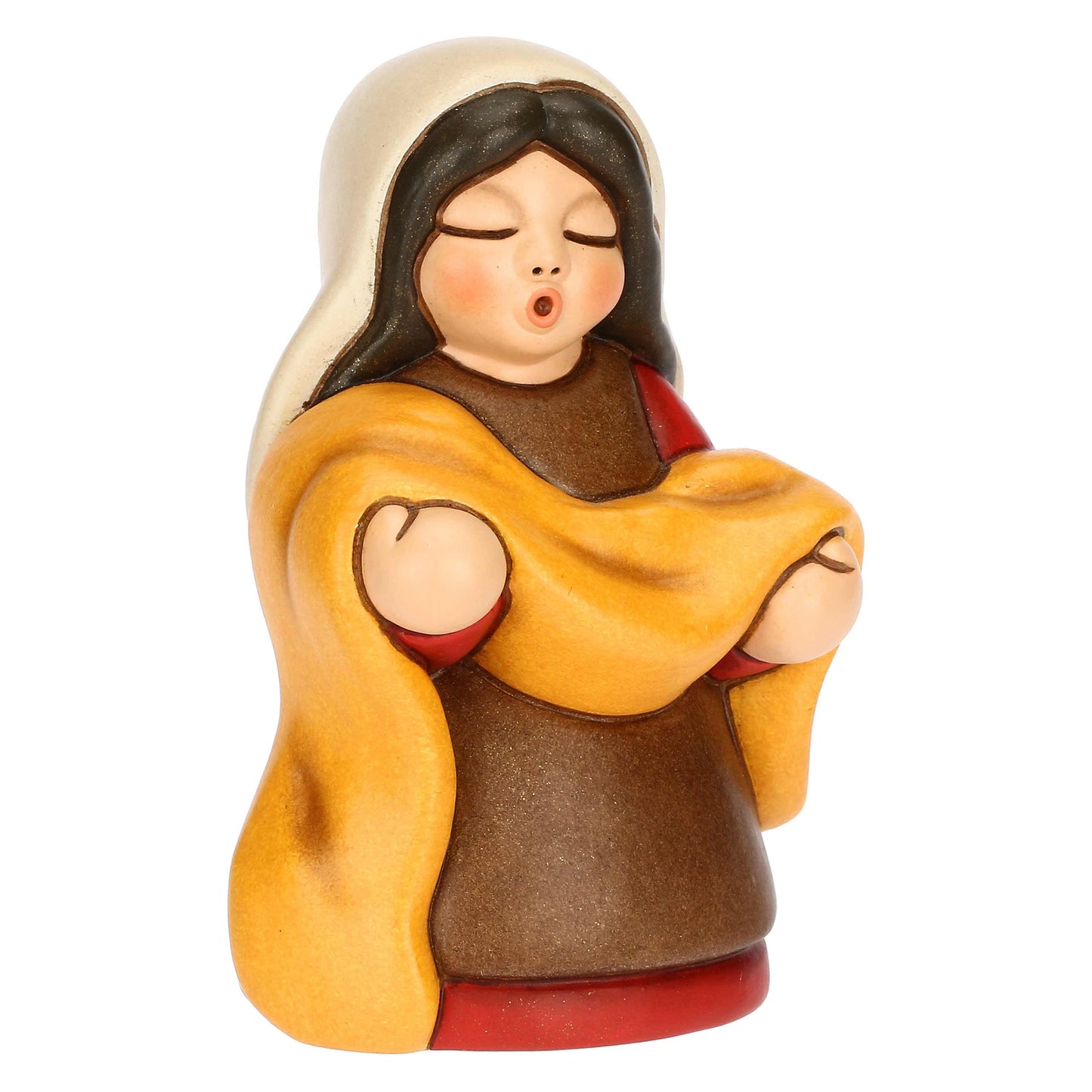 S3404A82 Ceramic cloth saleswoman Classic nativity scene