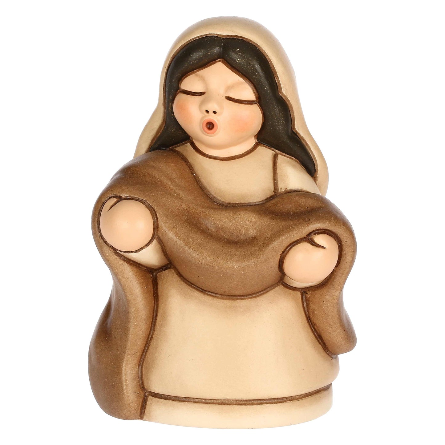 S3404A83 Ceramic cloth saleswoman Classic nativity scene