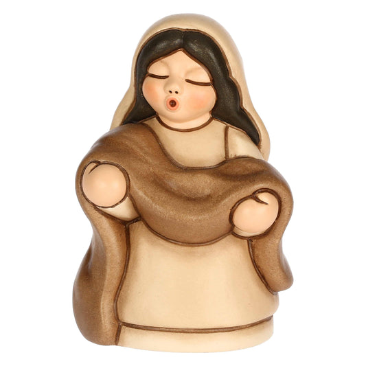 S3404A83 Ceramic cloth saleswoman Classic nativity scene