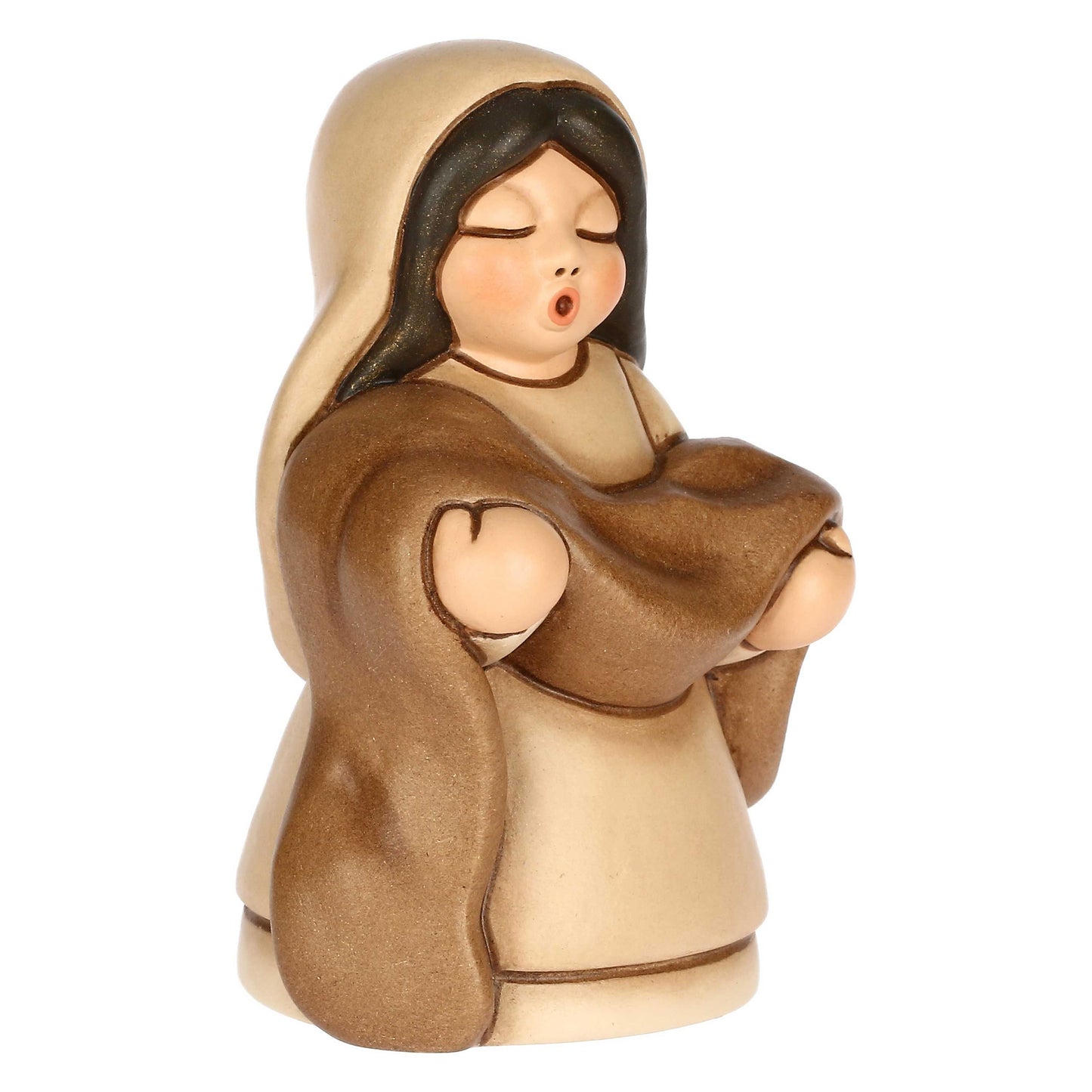 S3404A83 Ceramic cloth saleswoman Classic nativity scene