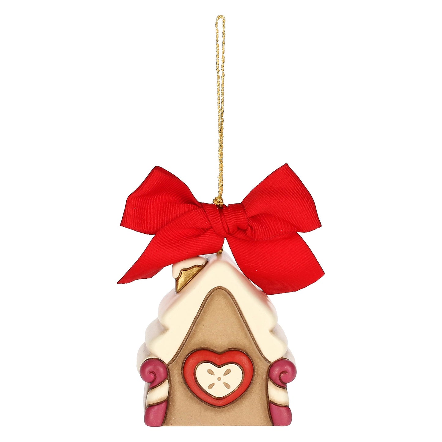 S3413A82 Weihnachtsschmuck Häuschen aus Keramik, groß