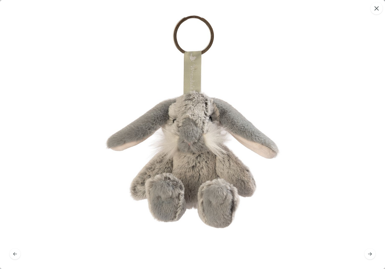 KPLUSH013 „Rosie“ Hasen-Schlüsselanhänger – Wrendale Designs Plüschfigur