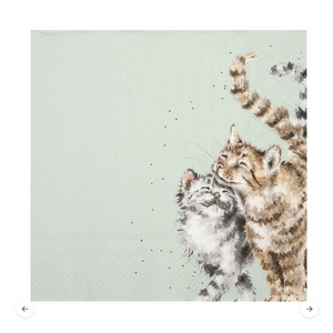 Servietten mit Katzenmotiv von Wrendale 33 x 33 cm