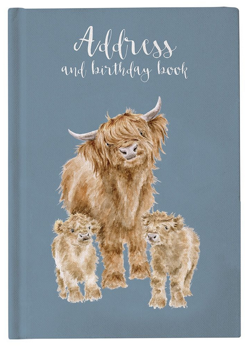 Farbig illustriertes Adressbuch – Motiv „The Highlander“