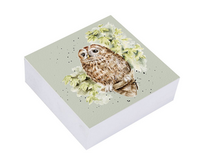 „Haftnotizblock im ‚Treetops‘-Design, 80 x 80 mm, 250 Blatt, plastikfrei verpackt in Kartenhülle“