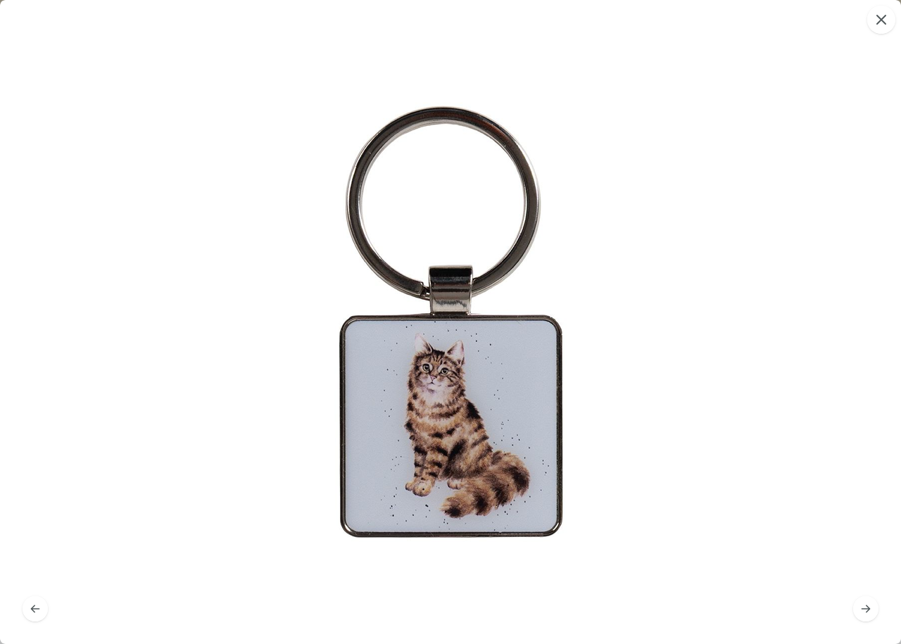 „Feline Fabulous“ Katzenschlüsselanhänger aus hochwertigem Zinklegierungsmetall