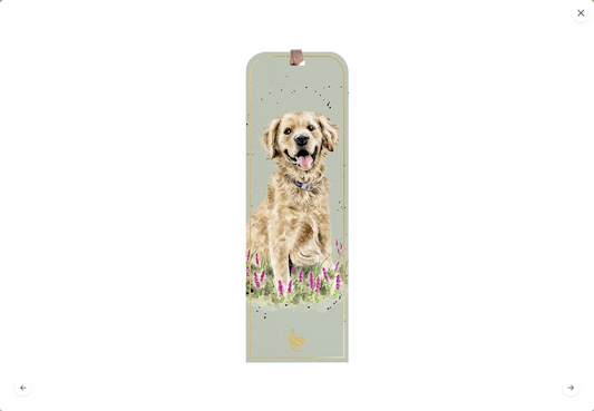 Golden Moments Hunde-Lesezeichen mit Goldfolienverzierung
