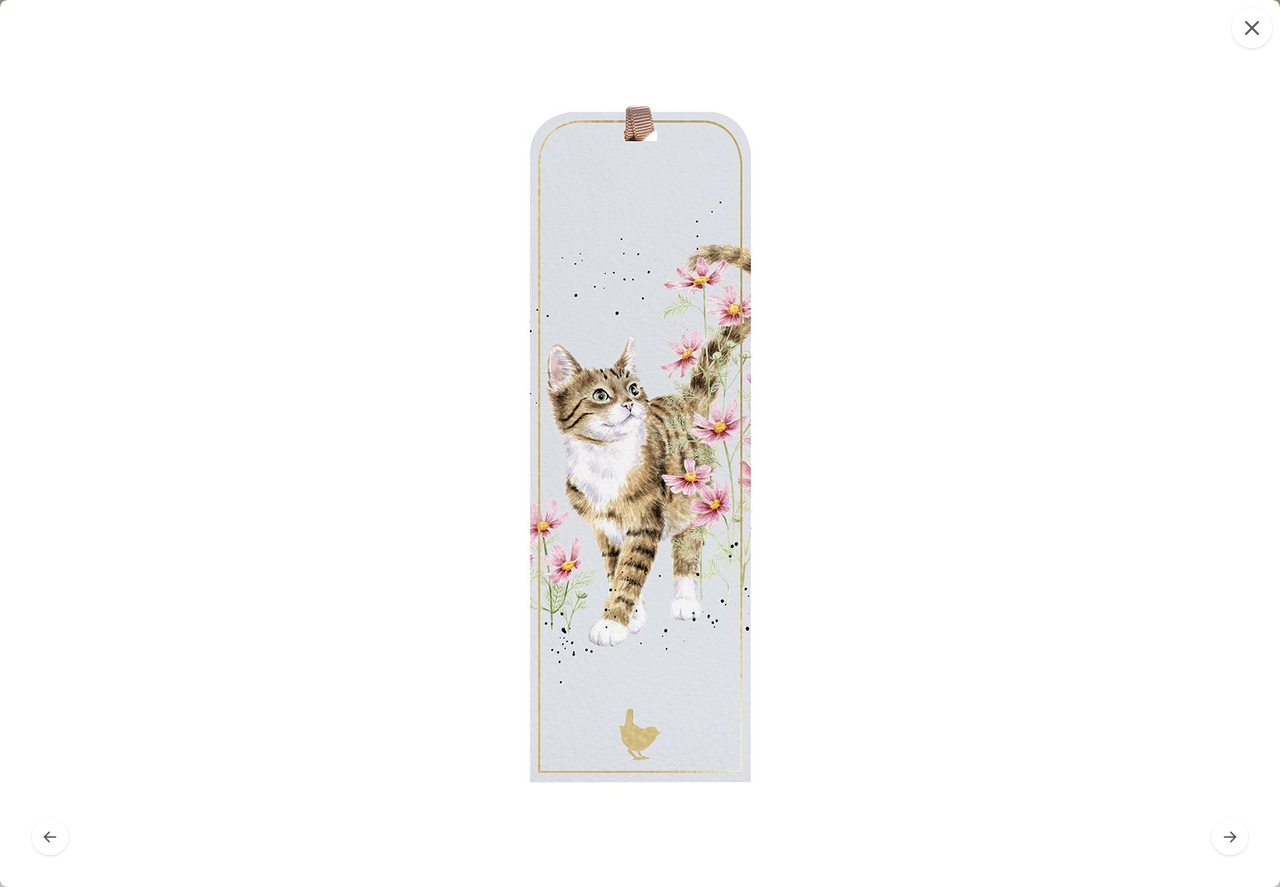 Harmony Katzen-Lesezeichen mit edler Goldfolienverzierung
