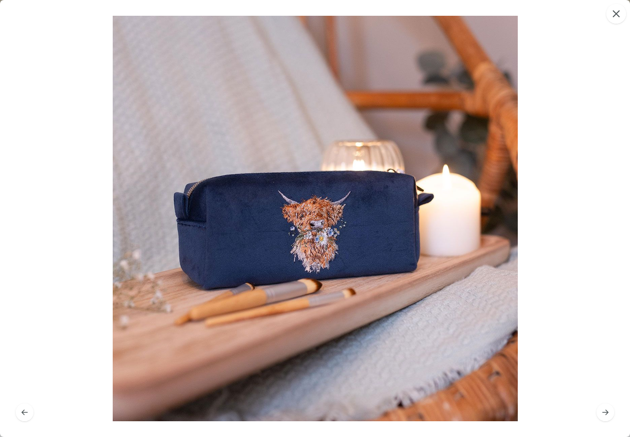 Daisy Coo Kosmetiktasche mit Highland-Kuh