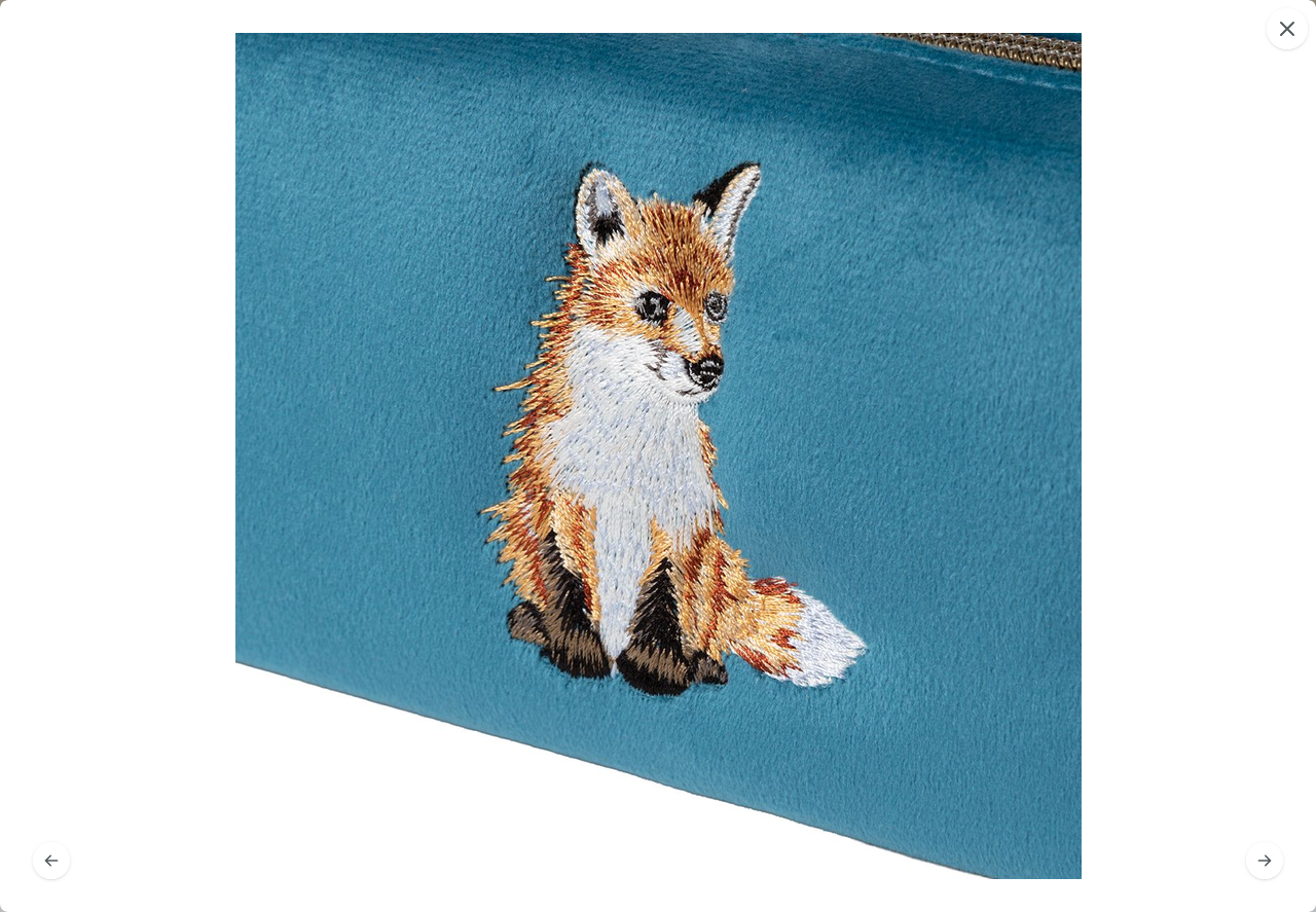 Bestickte Kosmetiktasche Fuchs von Wrendale