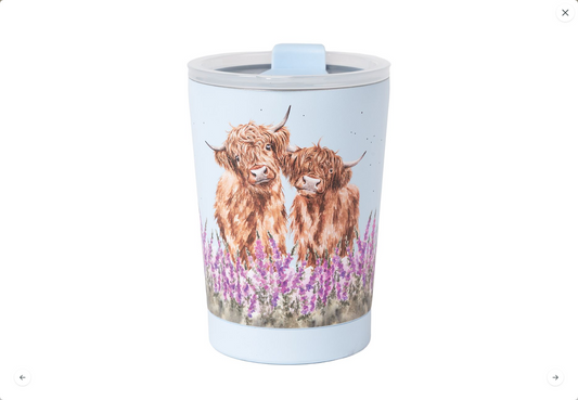 Highland Cow Thermobecher aus Edelstahl mit 320 ml Fassungsvermögen