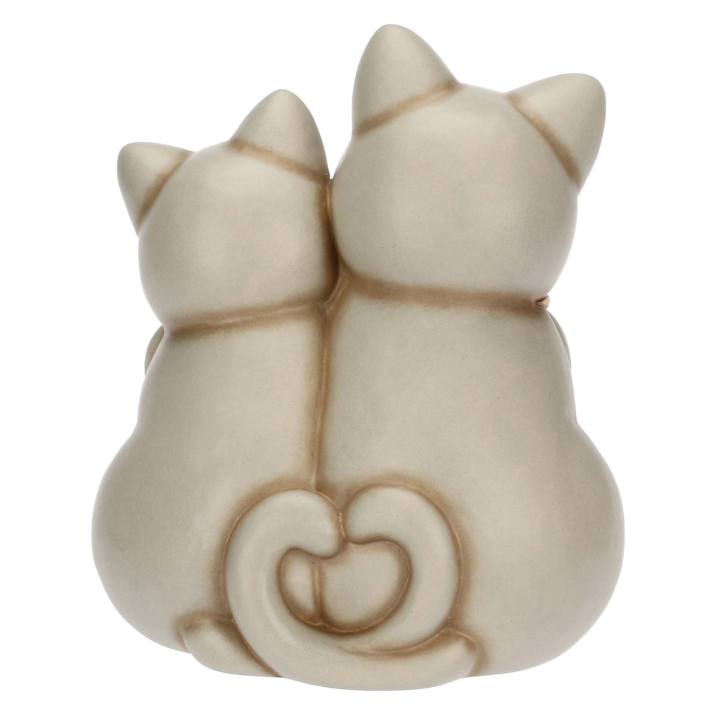 T10034277H90 Coppia di gatti in ceramica innamorati