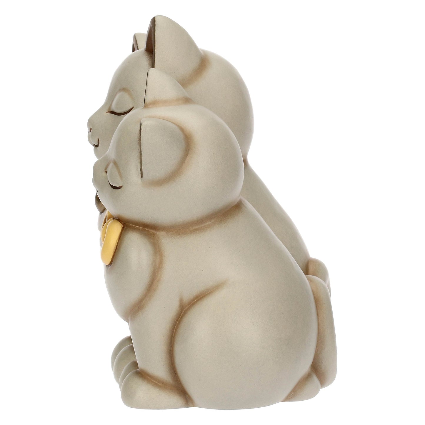 T10034277H90 Coppia di gatti in ceramica innamorati