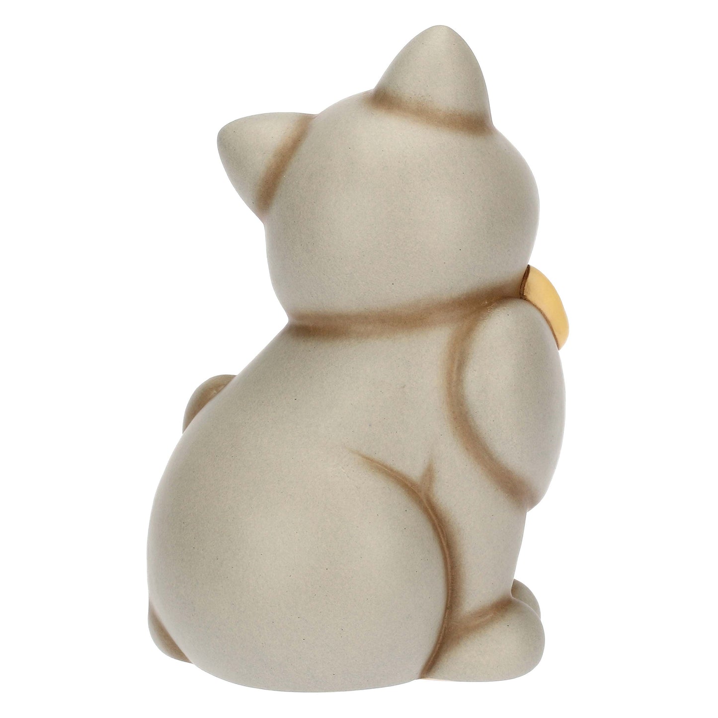 T10036274H90 Momi-Katze mit Keramikschleife, mittelgroß