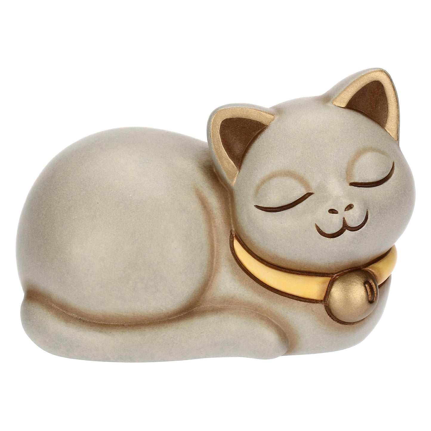 T10037273H90 Momi-Katze mit Keramikglocke, klein