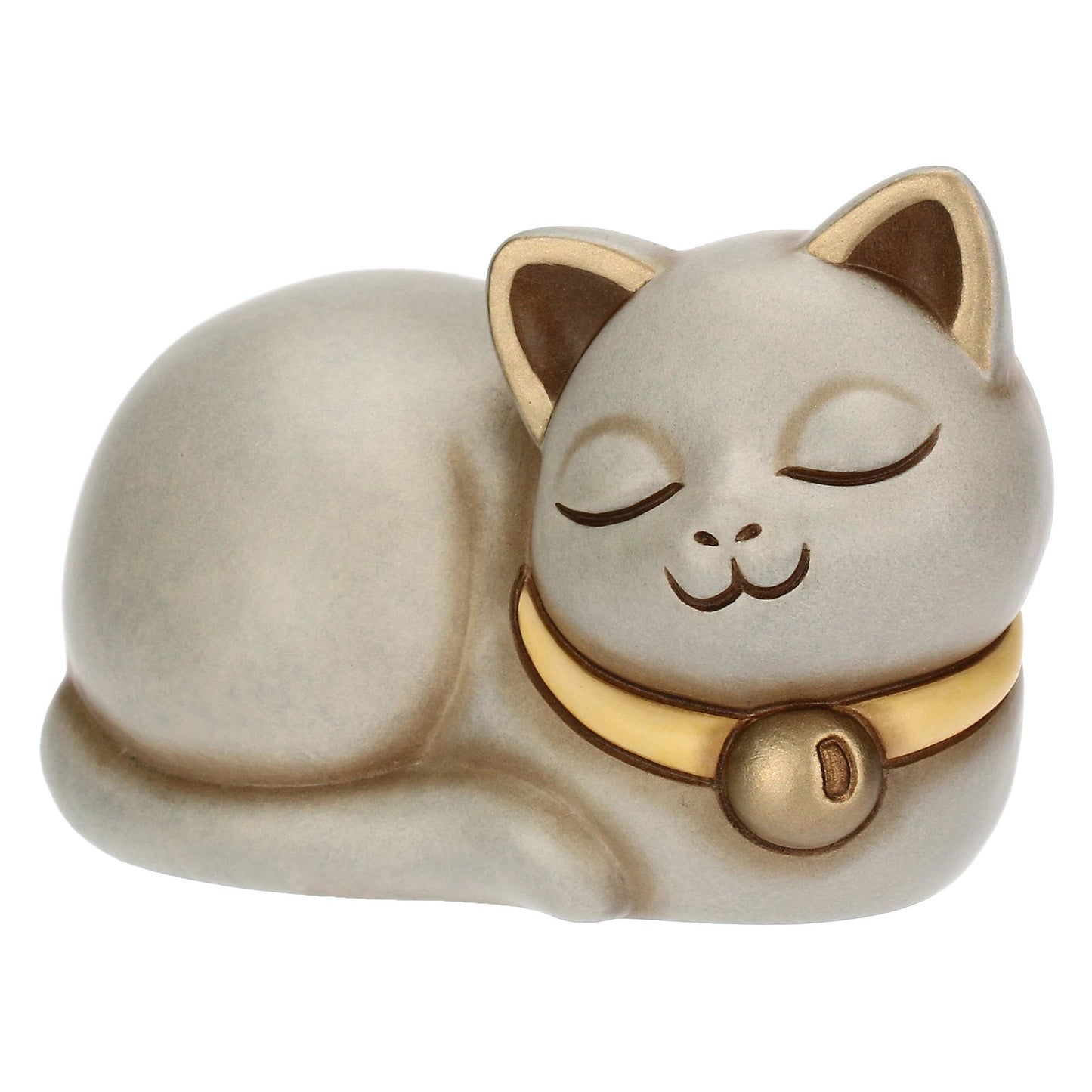 T10037273H90 Momi-Katze mit Keramikglocke, klein