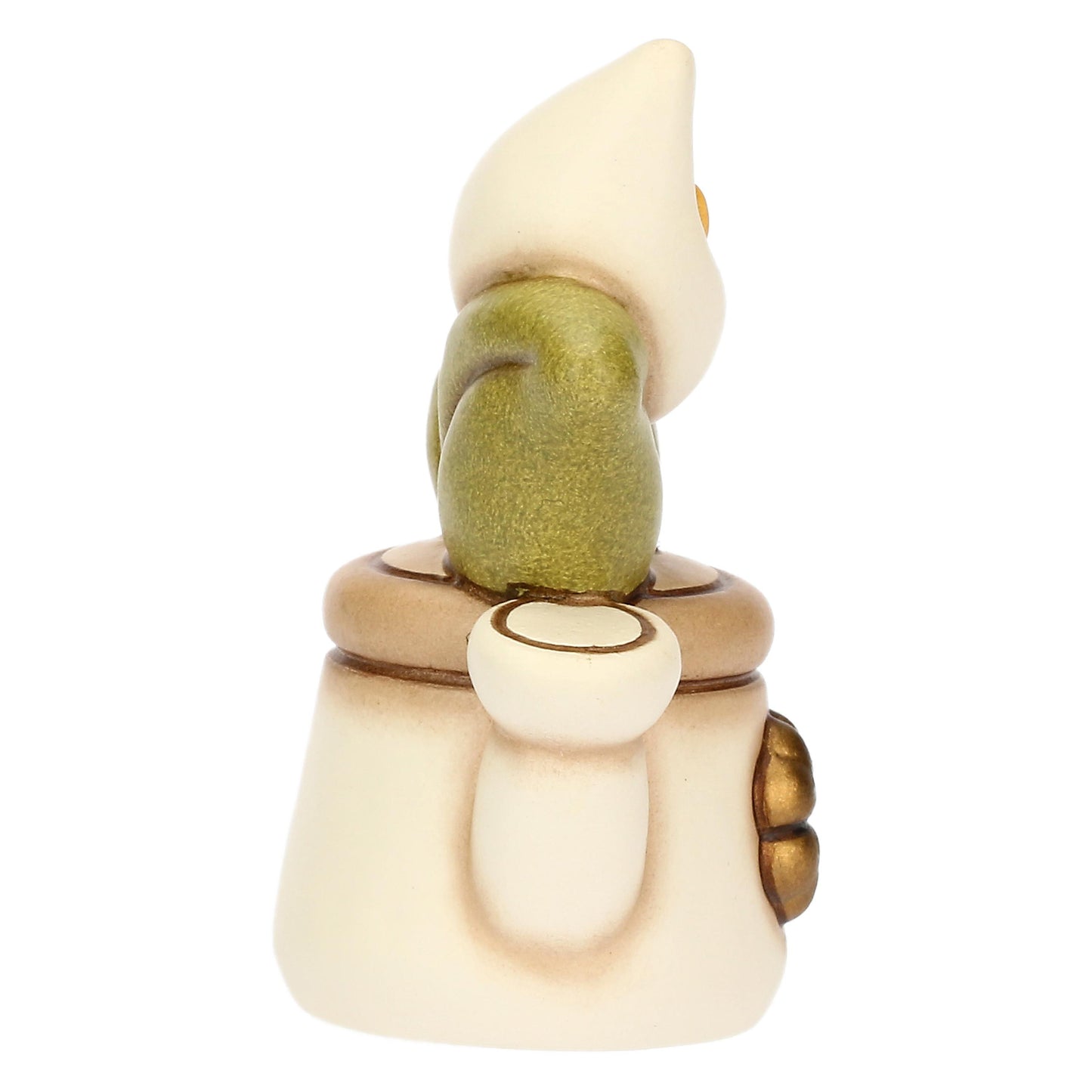 T10038338H90B Mini ceramic watering can with calla lily