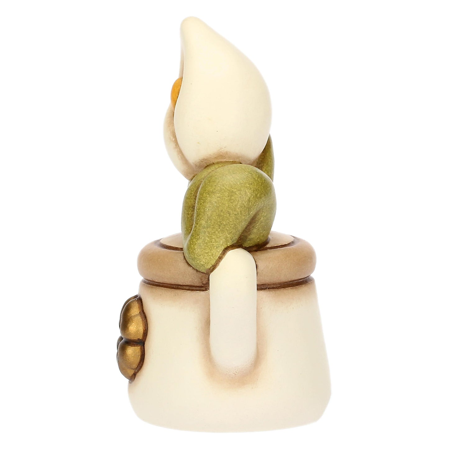 T10038338H90B Mini ceramic watering can with calla lily