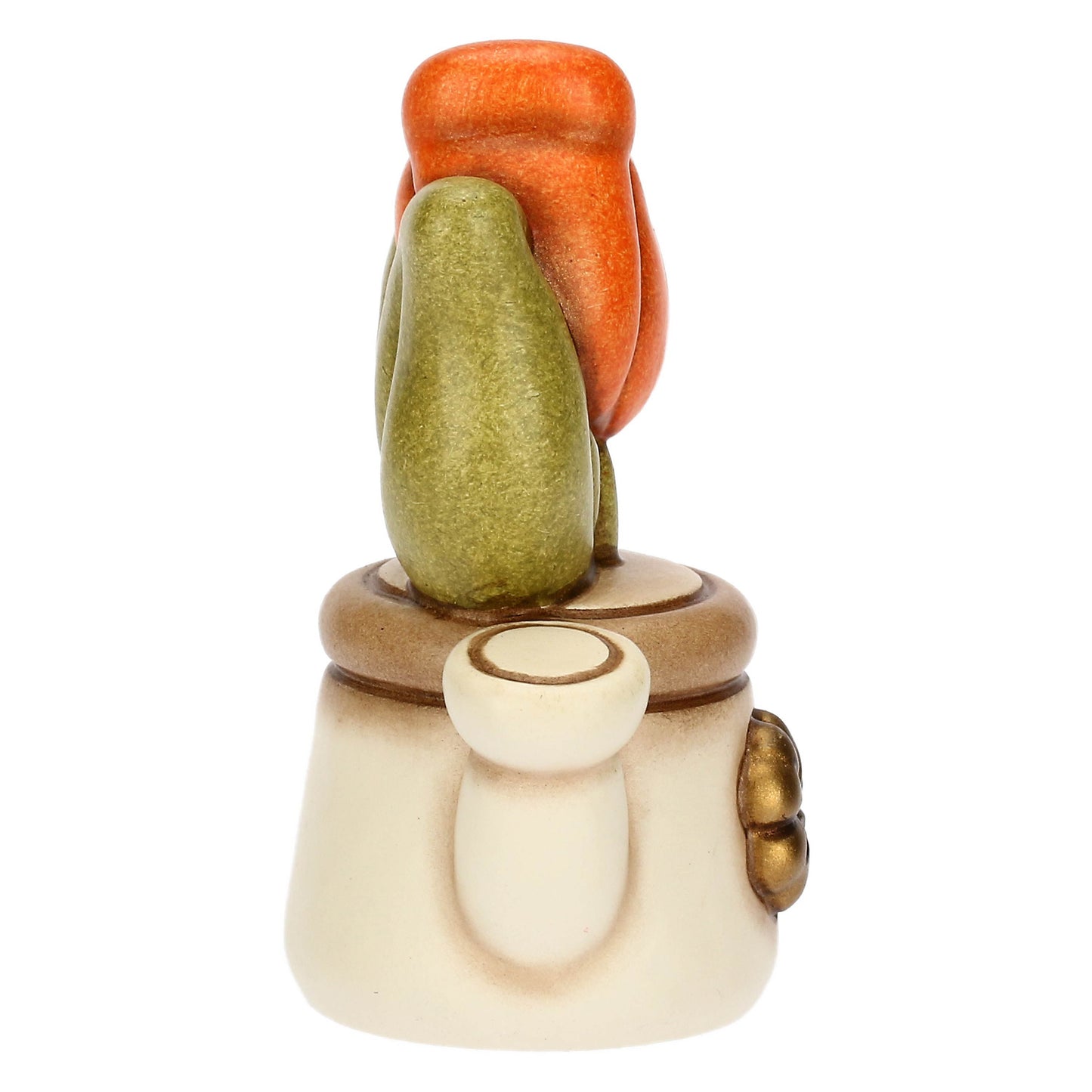 T10043338H90B  Mini-Gießkanne aus Keramik mit Tulpe