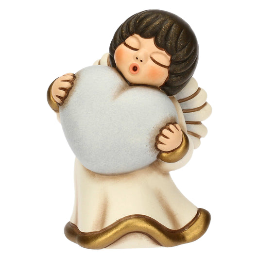 T10050288H98B Ceramic angel with blue heart