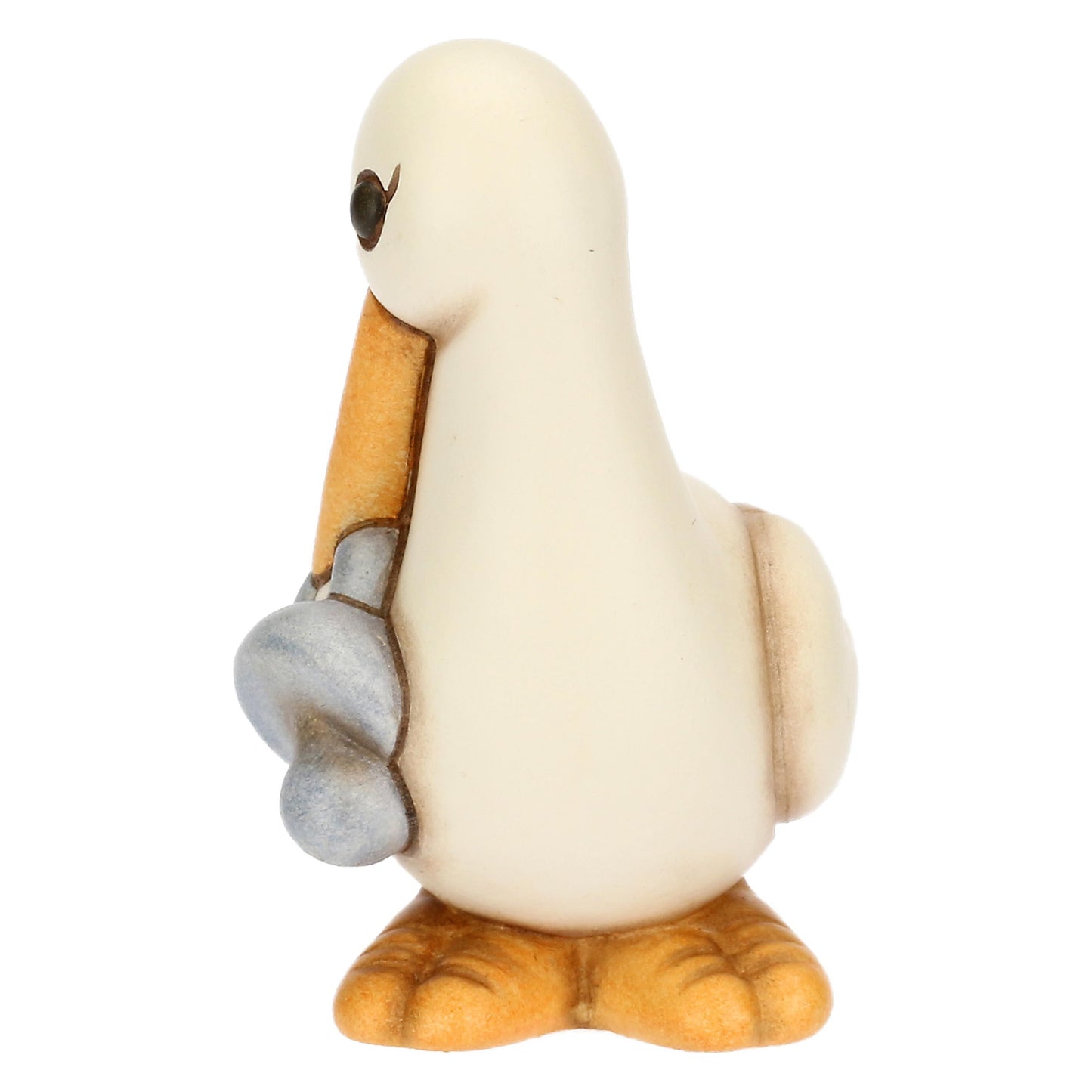 T10064273H98B Ceramic Cindy stork with blue dummy