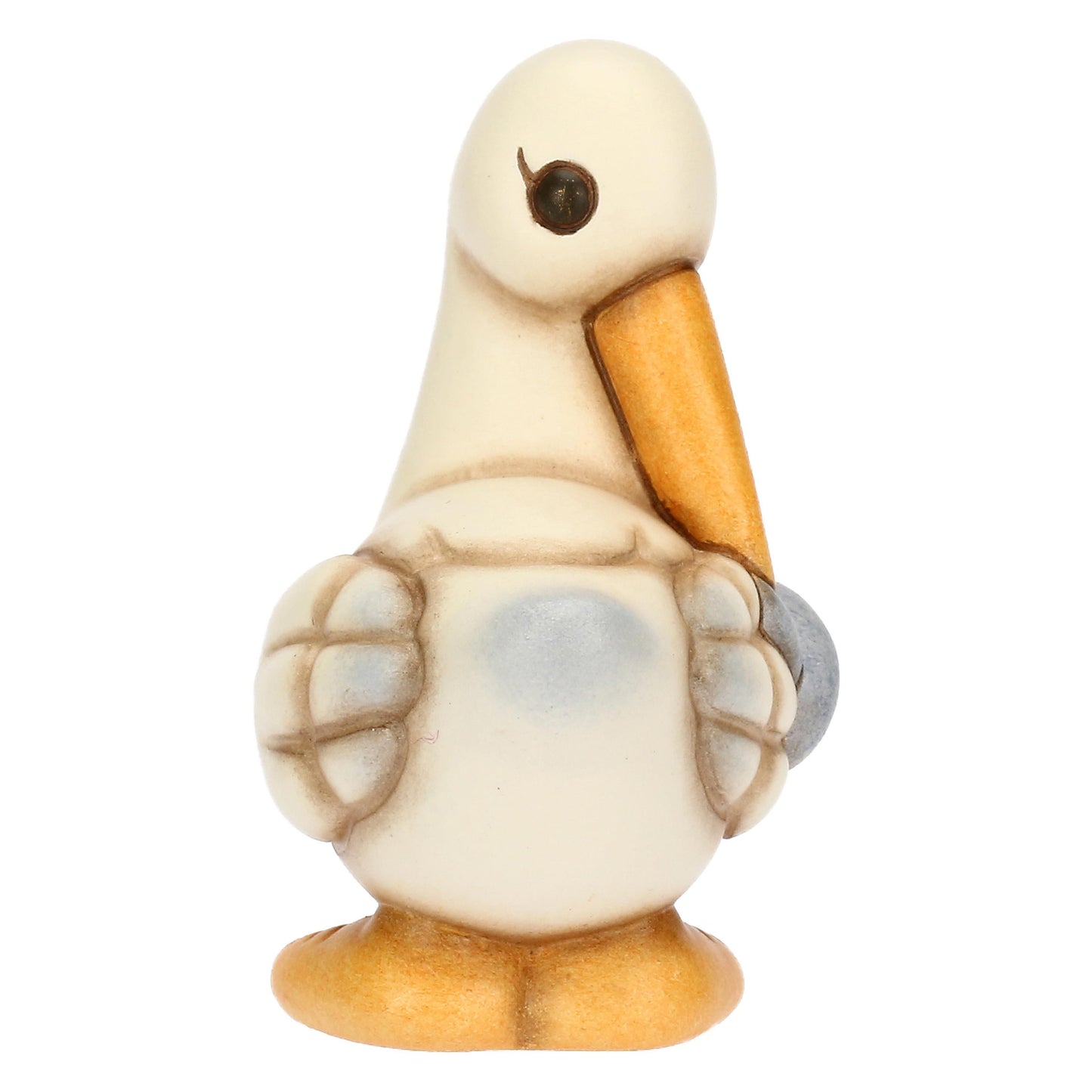 T10064273H98B Ceramic Cindy stork with blue dummy