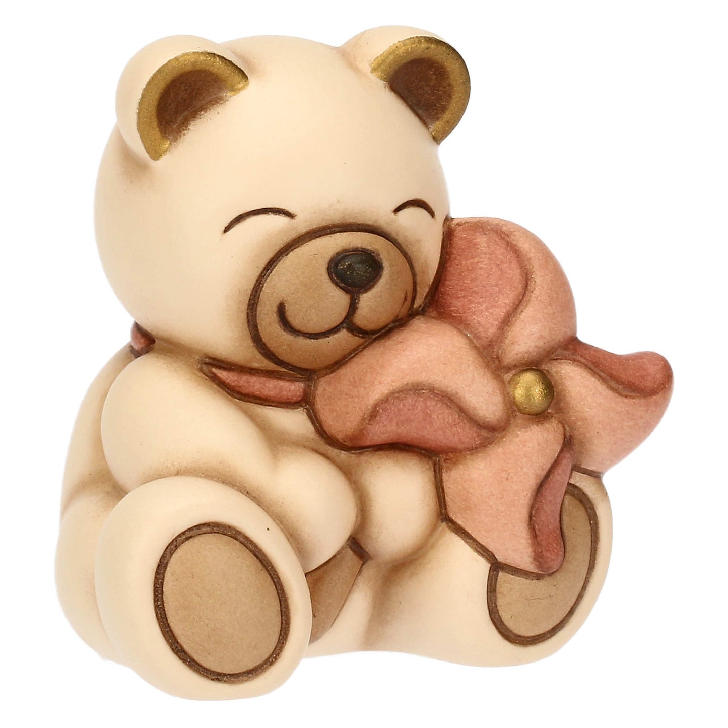 T10066270H93B Keramikteddy mit rosa Windrad