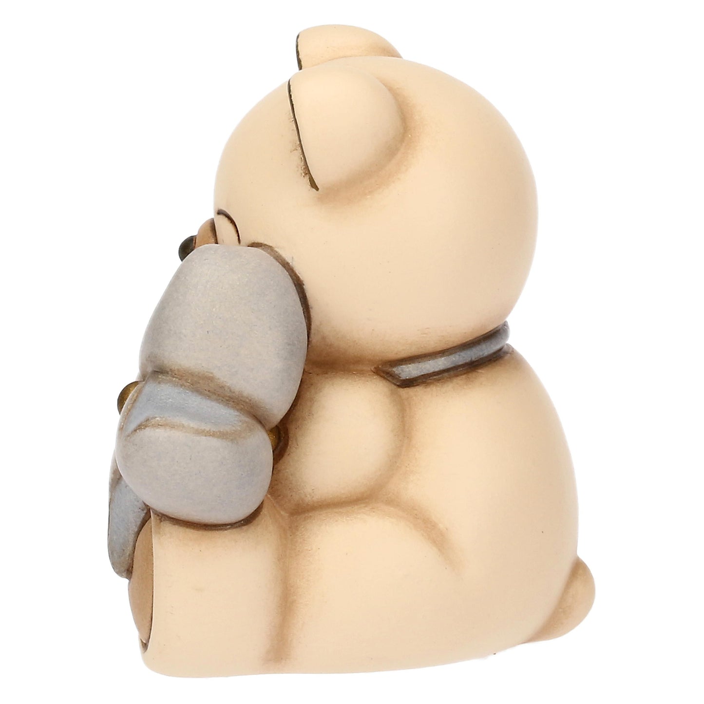 T10066270H98B Orsacchiotto in ceramica con mulino a vento blu