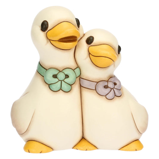 T10079277H90  Paar Keramikgänse