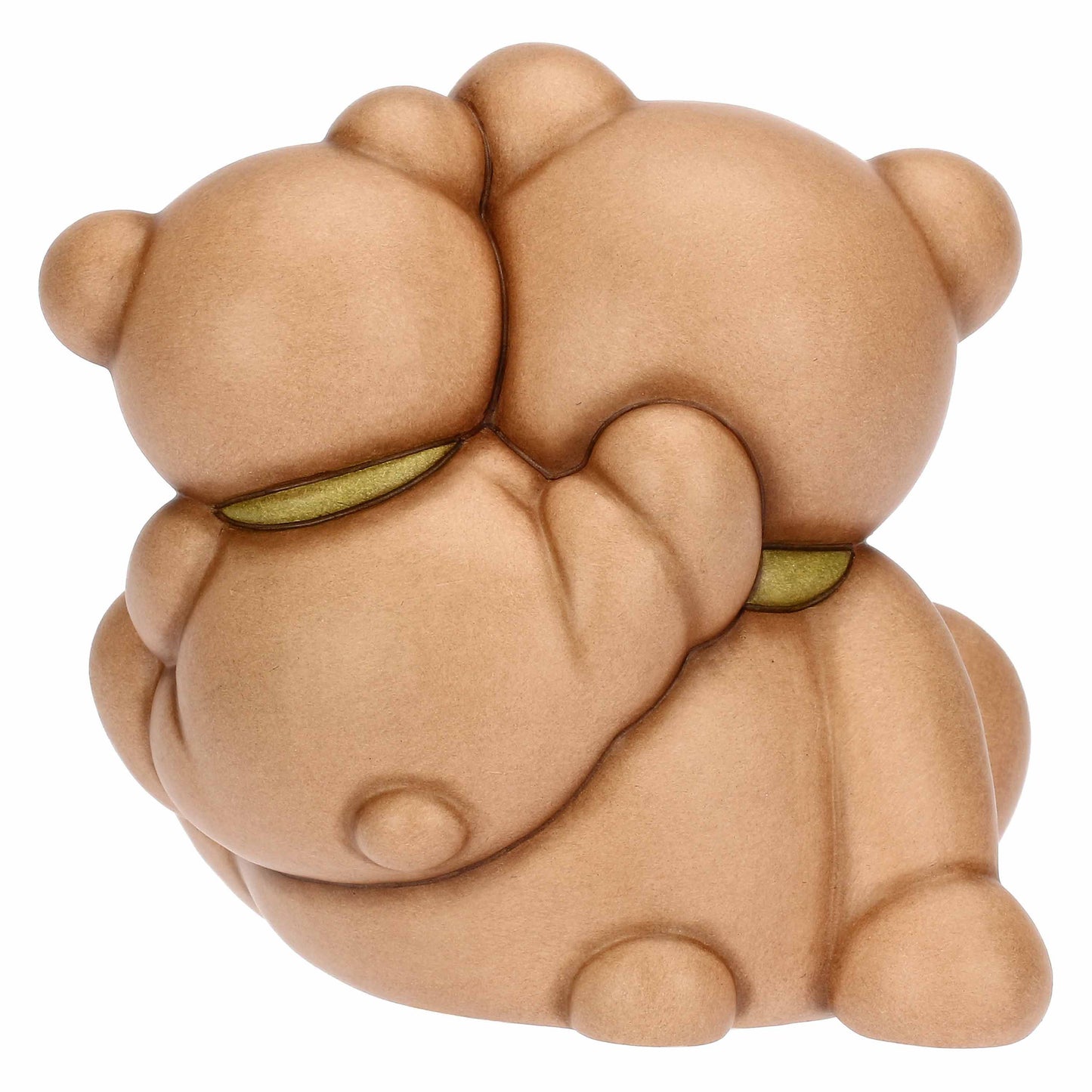 T10089277H90 Pair of ceramic Teddy Spring with watering can