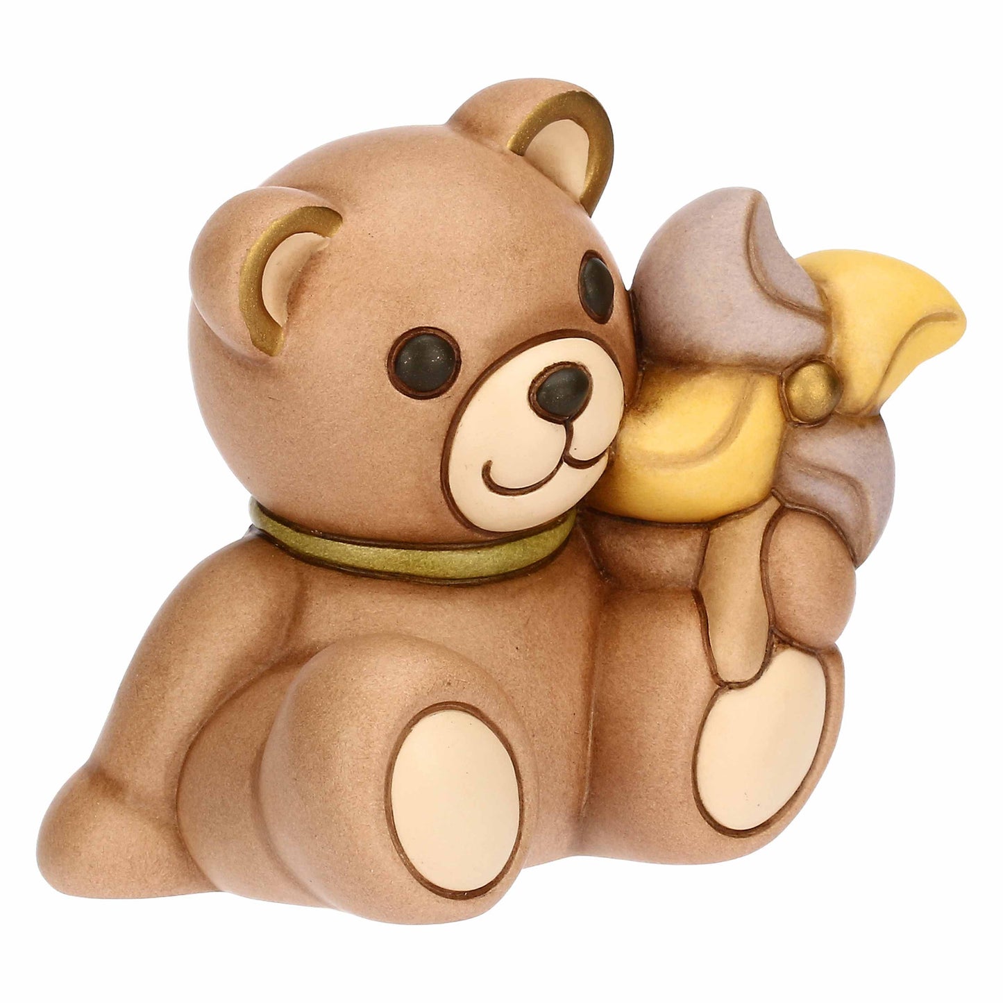 T10090273H90 Keramik-Teddyfeder mit Windrad, klein