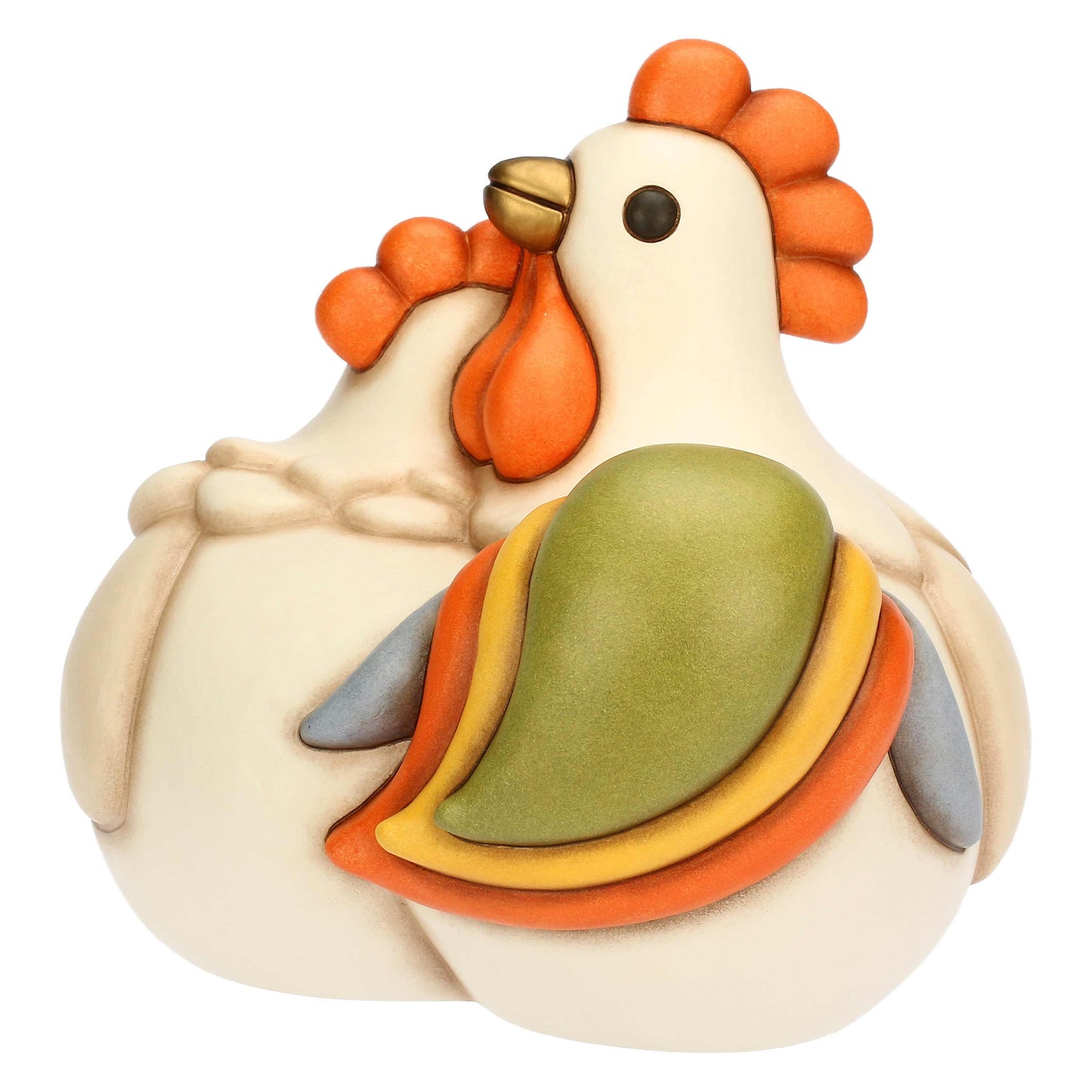 T10112277H90  Jack-Hahn und Esther-Hühnerpaar aus Keramik