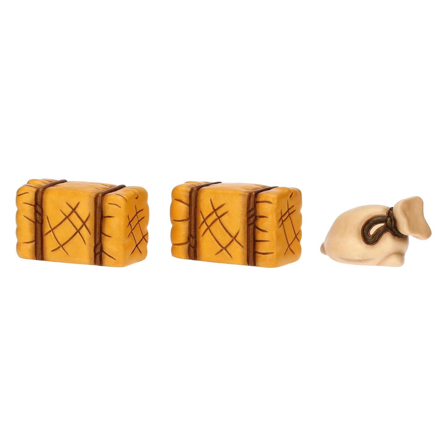 T10381282A91 Set di figurine Thun per culla - balla di fieno e sacco di fieno