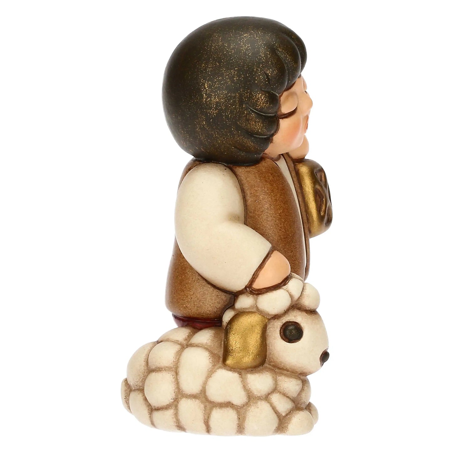 T10383280A82 Statuina Thun per culla con pecora e lanterna