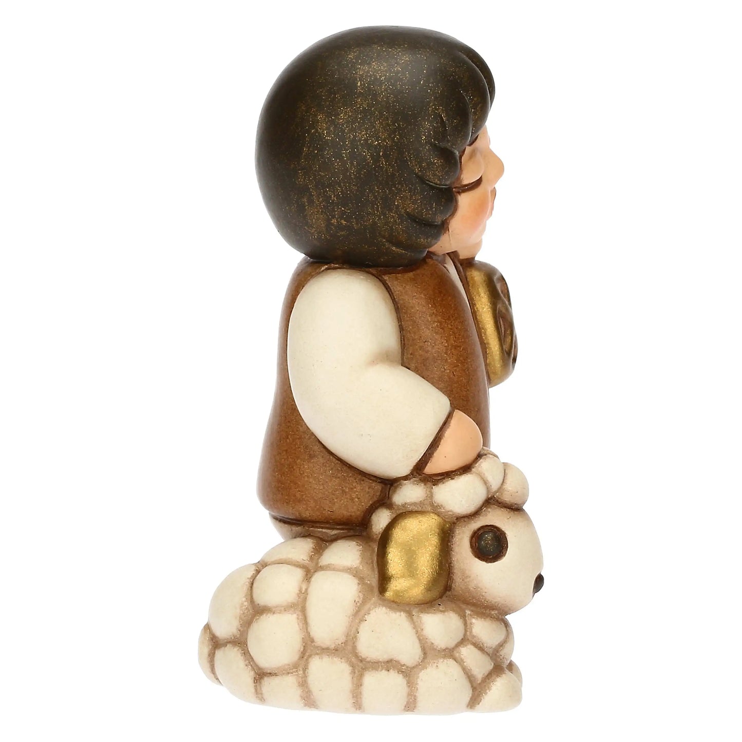 T10383280A83 Statuina Thun per culla con pecora e lanterna