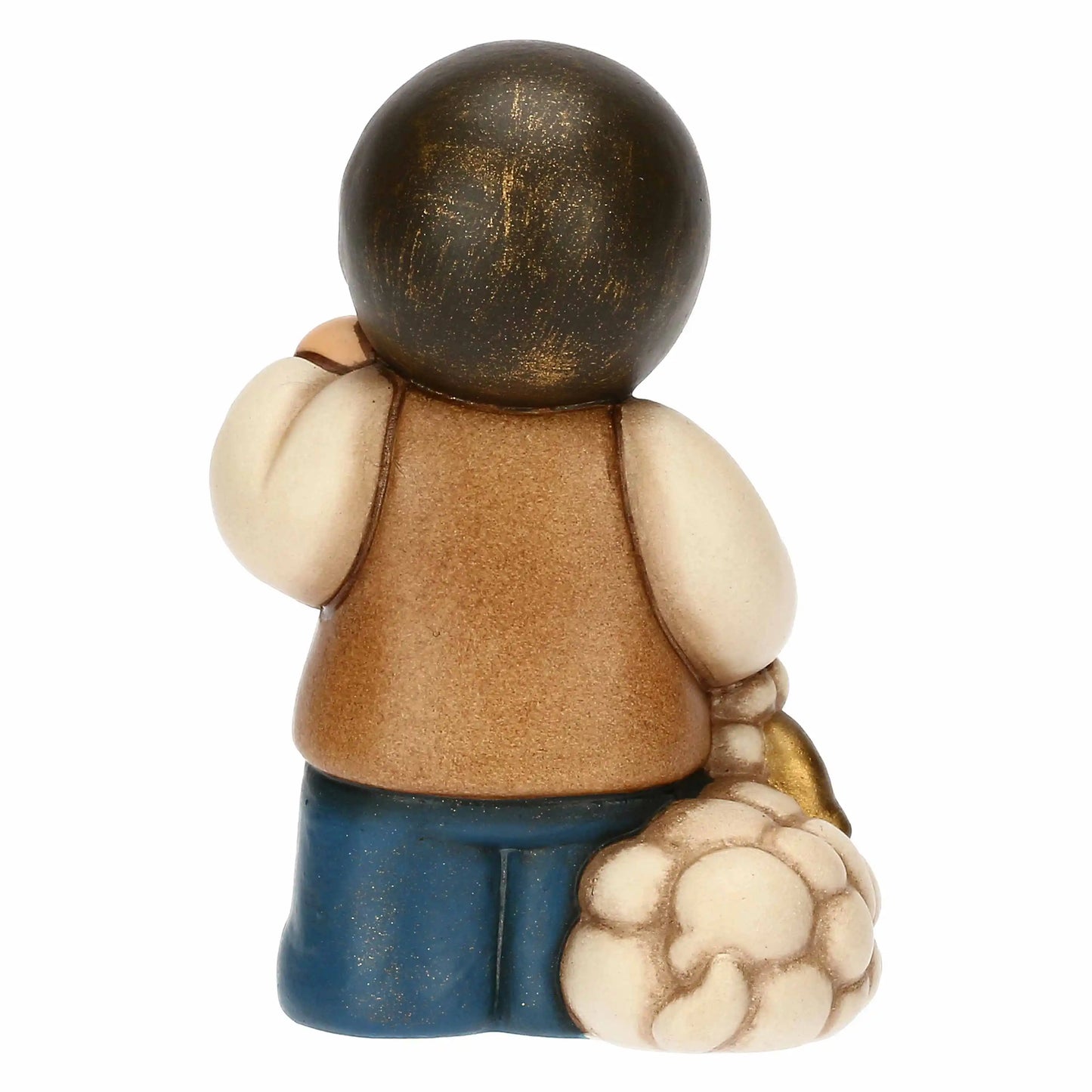T10383280A98 Thun Krippenfigur Kind mit Schaf und Laterne