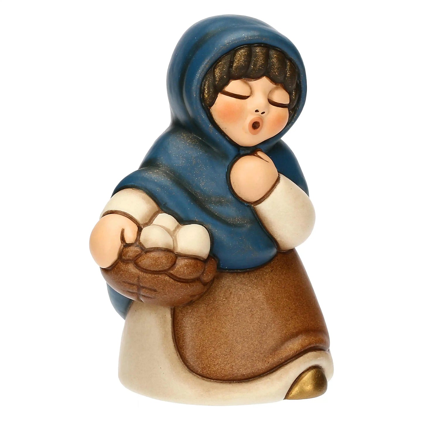 T10384280A98 Thun Krippenfigur – Frau mit Eierkorb