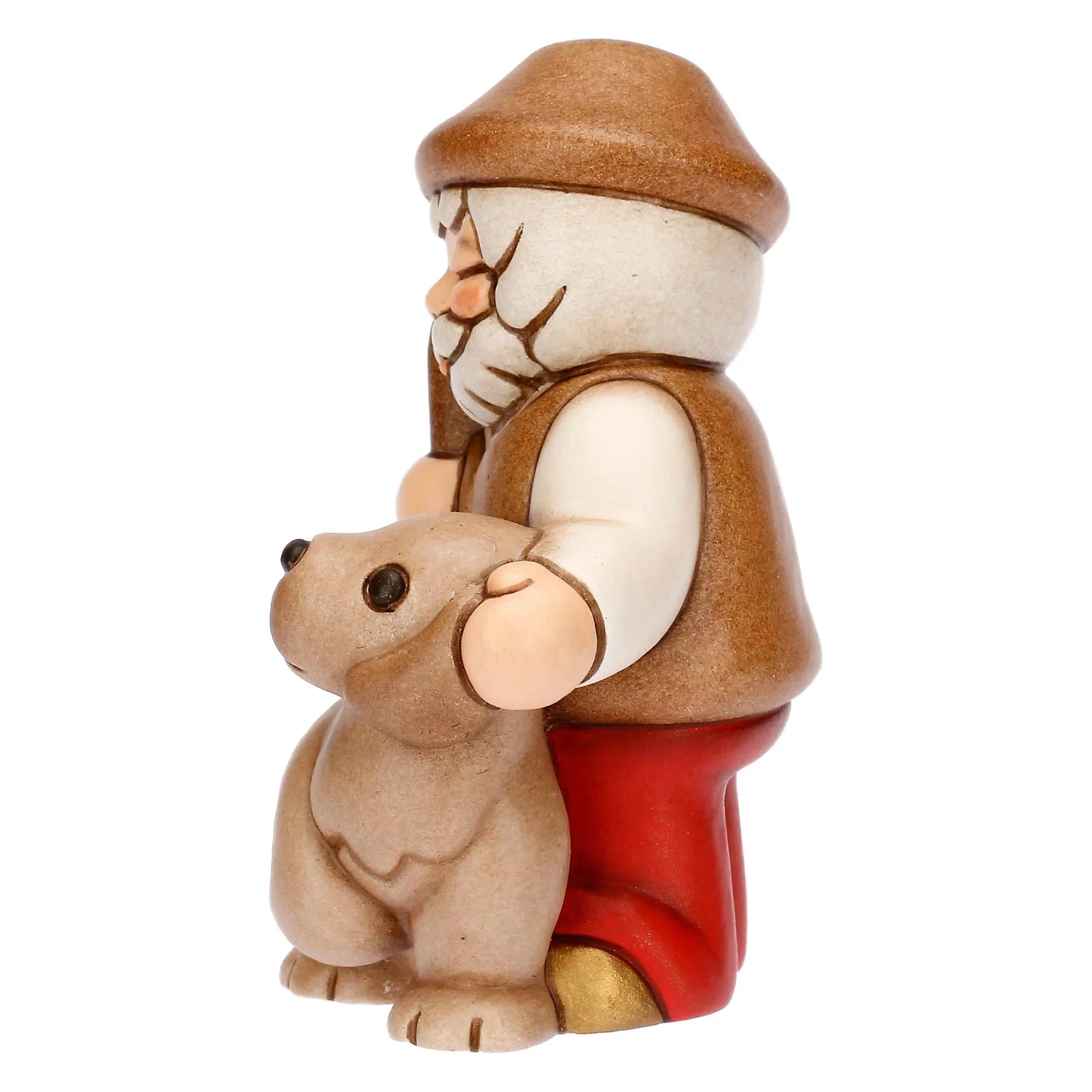 T10387280A82 Thun Krippenfigur Hirte mit Hund
