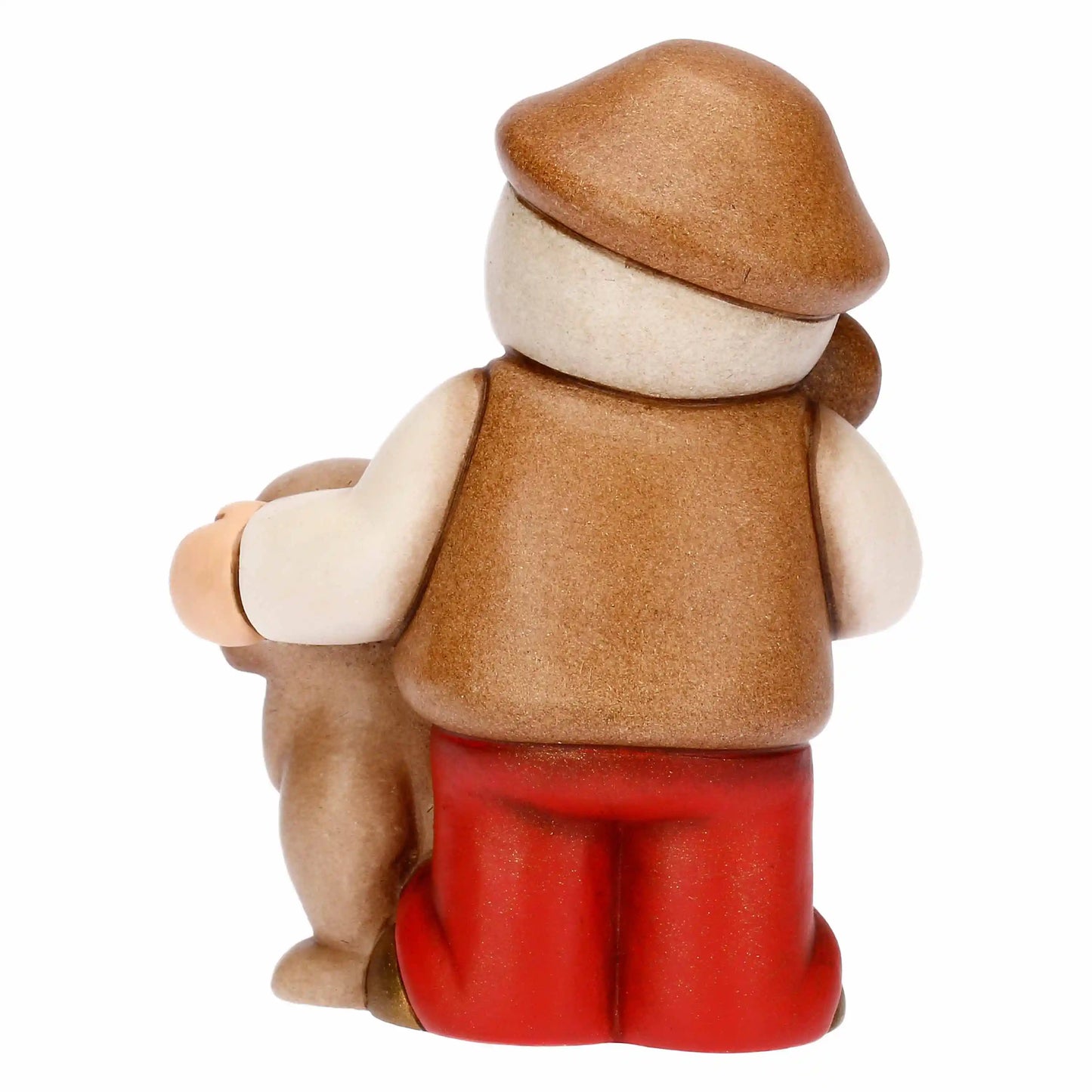 T10387280A82 Thun Krippenfigur Hirte mit Hund