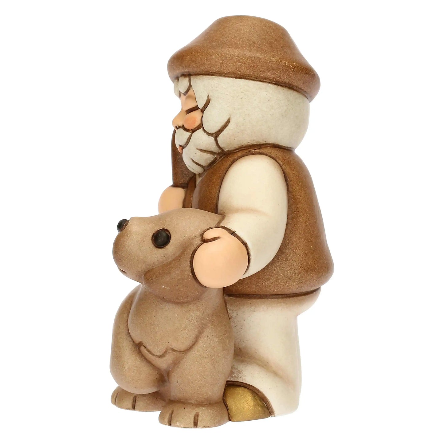 T10387280A83 Thun cot figurine shepherd with dog