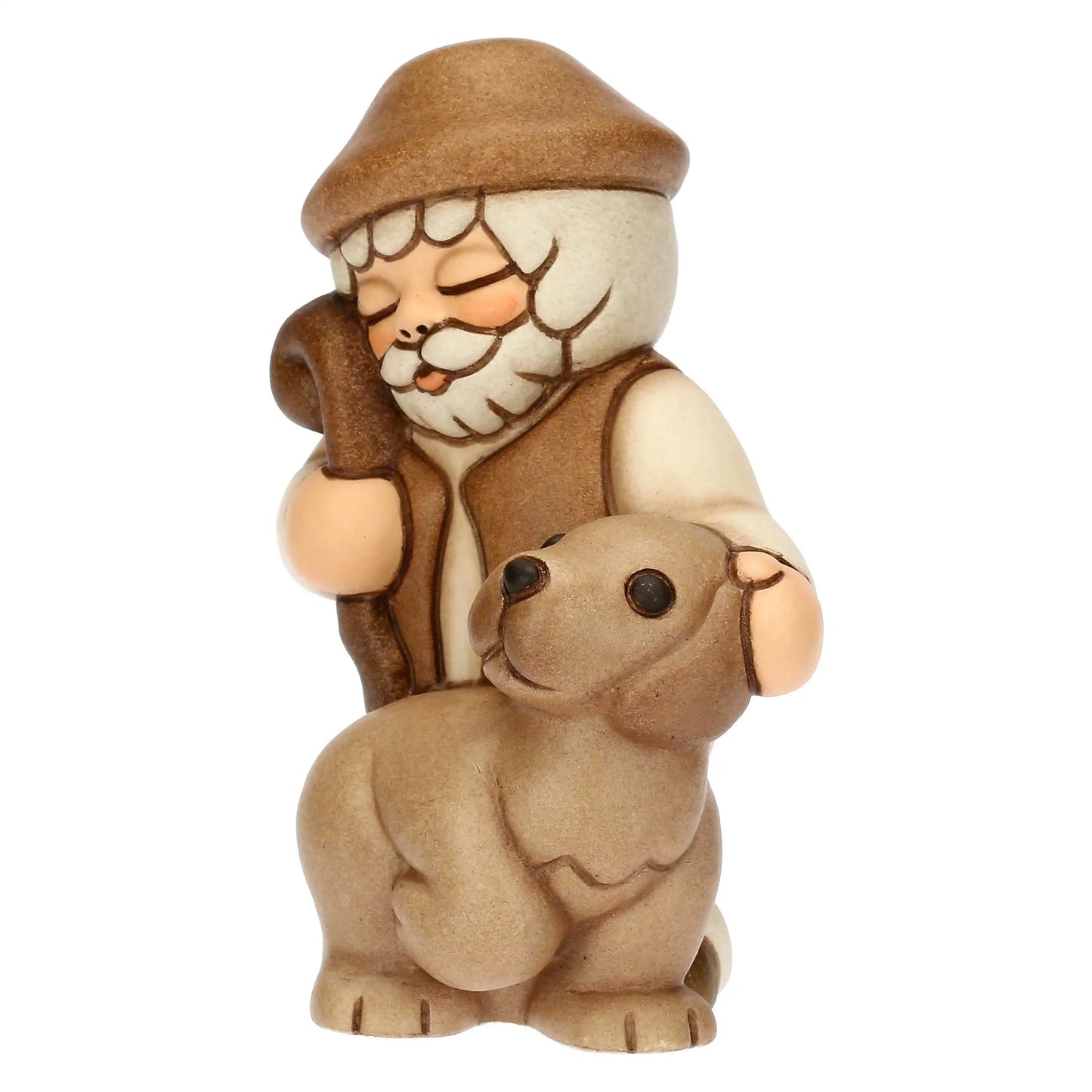 T10387280A83 Thun cot figurine shepherd with dog